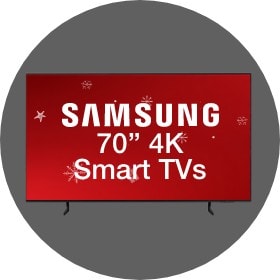 Big Savings 70 Inch Samsung 4K Smart TVs